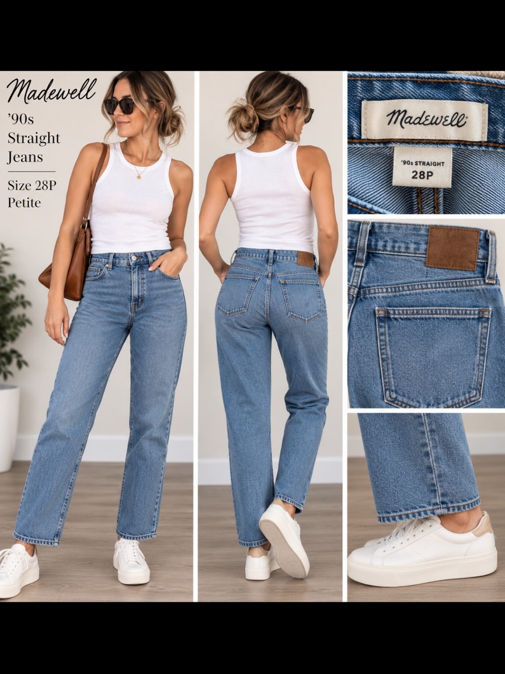 Madewell Straight-Leg Jeans in Light Blue Denim